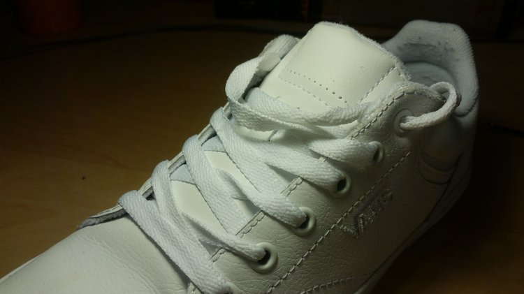 The shoe with VANS patch removed The shoe with VANS patch removed